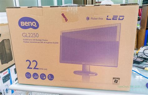 【開箱】BenQ GL2250-T 22型不閃屏寬螢幕 – 湯姆群情報站
