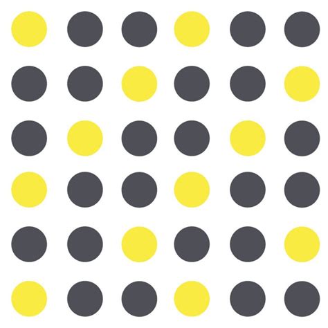 Dark Grey And Yellow Spot Wall Stickers Stickerscape