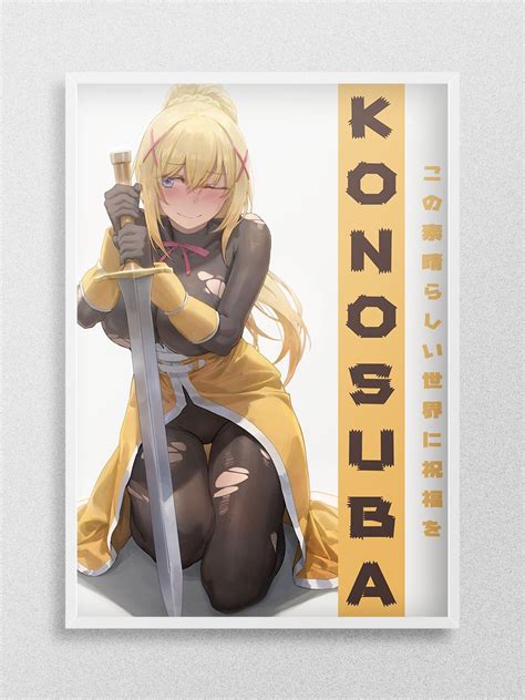 Kono Subarashii Darkness Anime Poster Er Evesiz Y Ksek Kalite Anime