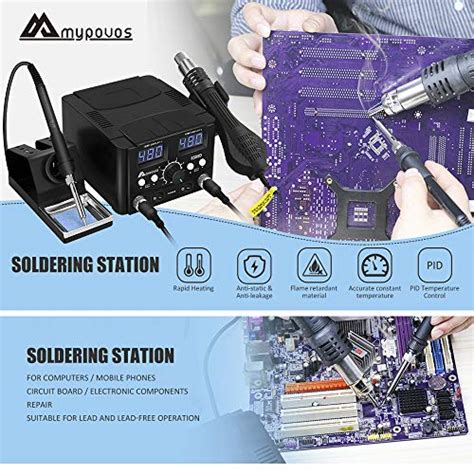 Reviews For Mypouos In W Led Digital Soldering Station Hot Air Gun Rework Station