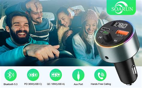 Amazon Bluetooth 5 3 FM Transmitter Car Adapter SOARUN Fast Car