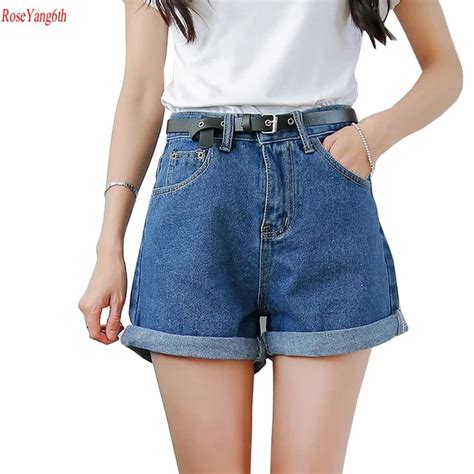 Bf Wind Retro Denim Shorts Women 2017 Summer Sexy Short Shorts High