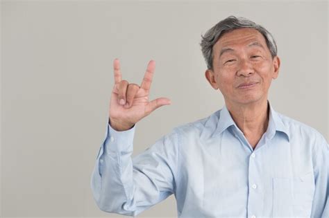 Premium Photo Portrait Of Asian Senior Man