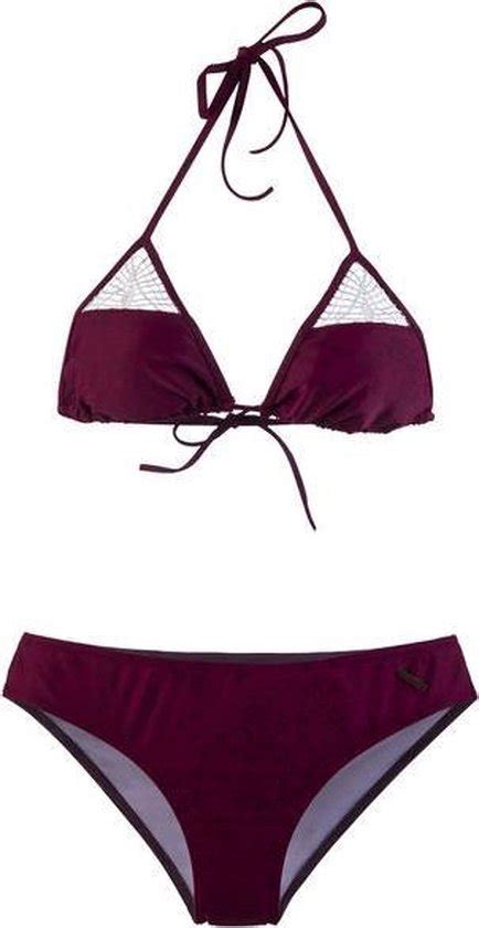 Protest JUANITA Triangle Bikini Dames Beet Red Maat L 40 Bol