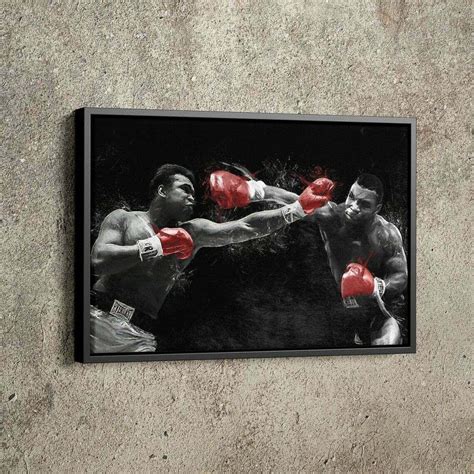 Mike Tyson vs Muhammad Ali Poster Boxing 11x17in 16x24in | #3891003287