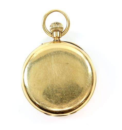 Lot A Victorian Gold Open Face Pocket Watch