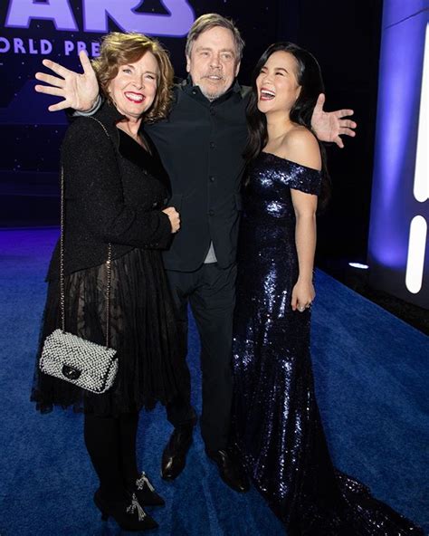 Mark Hamill, his wife and Kelly at the World Premiere of #StarWars: # ...