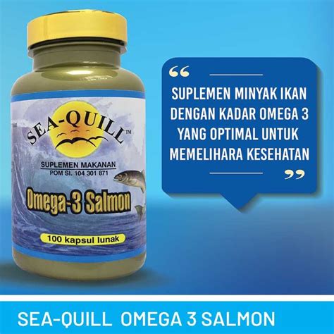 Jual Sea Quill Omega Salmon Kapsul Lunak Fish Oil Minyak Ikan