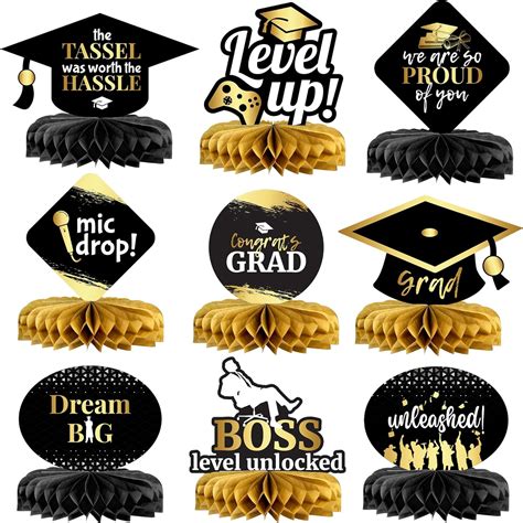 Amazon Katchon Black And Gold Graduation Centerpieces For Tables