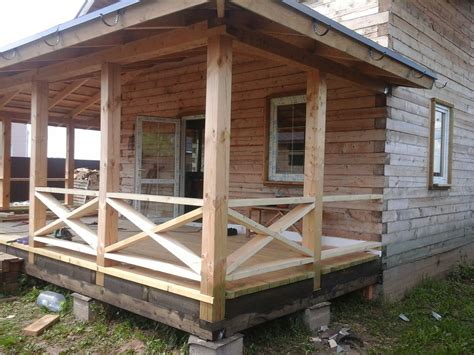 Веранда из бруса 150х150 на сваях пошаговая инструкция 90 фото