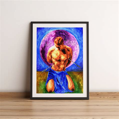 Full Nude Watercolor Art Print Gay Art Print Homoerotic Etsy