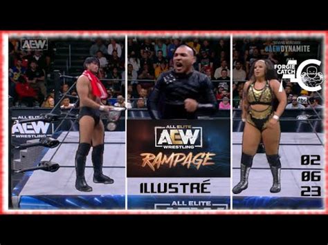 AEW illustré Rampage 2 Juin 2023 Championnats en folie YouTube