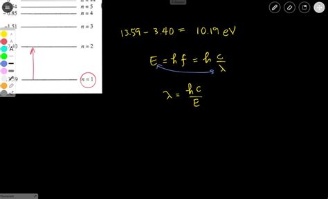 Solved What Is The Wavelength In Nm Of The Photon Absorbed For A