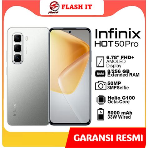 Jual Infinix Hot Pro Gb Garansi Resmi Helio G Amoled Fhd