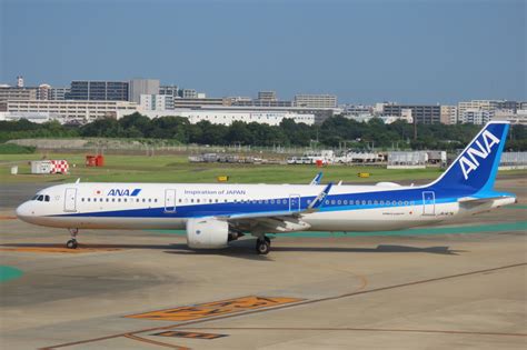 全日空 Airbus A321neo JA147A 福岡空港 航空フォト by F YUKIHIDEさん 撮影2023年07月29日