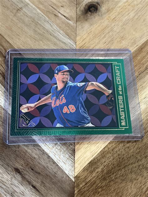 2021 Topps Gallery Jacob DeGrom Masters Of The Craft MTC 7 Green 250