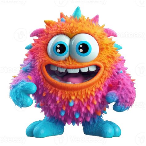 Cute Colorful Monster Alien Png Transparent Background 33045802 Png