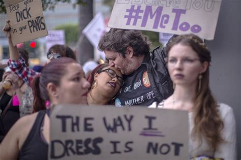 Hundreds March In Support Of Metoo Campaign