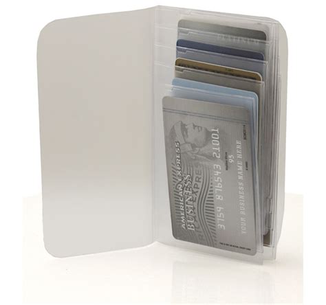 Plastic Wallet Inserts Secretary 10 Page Credit Card Holder