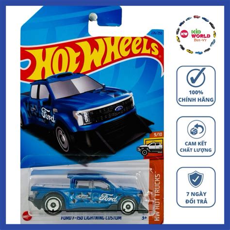 Xe mô hình Hot Wheels basic Bán tải Ford F Lightning Custom HKG Shopee Việt Nam