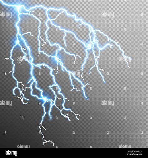 Blue lightning effect. EPS 10 Stock Vector Image & Art - Alamy