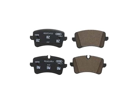 Genuine Audi G C Brake Pad Set Rear Audi G A