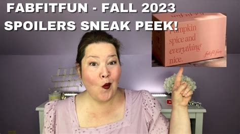 Fabfitfun Spoilers Fall 2023 Sneak Peek First Look YouTube