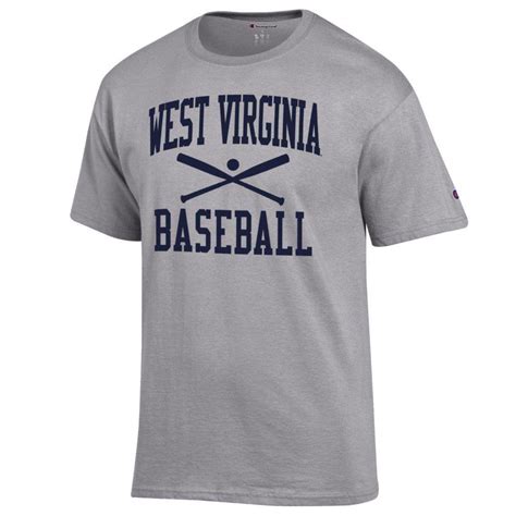 Wvu West Virginia Champion Basic Baseball Tee Alumni Hall