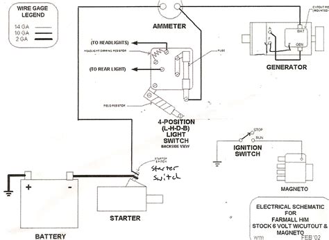 Farmall M Volt Wiring Diagram Farmall Volt Alternator Diag