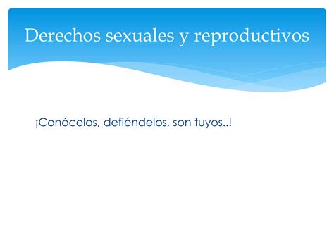 Derechos Sexuales Ppt