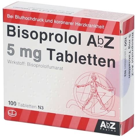 Bisoprolol AbZ 5Mg 100 St Mit Dem E Rezept Kaufen Shop Apotheke