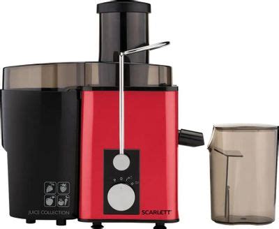 Характеристики Соковыжималка Scarlett SC-JE50S49, центробежная, красный ...