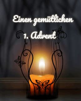 Einen schönen 1 Advent Grußkarten USAGIF