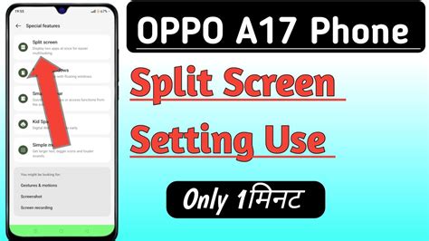 How To Use Split Screen Setting In Oppo A17 Phone Split Screen