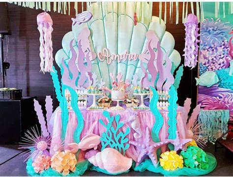 🎶 Under The 🌊 🎶 Gorgeous 🧜‍♀️ Mermaid Setup B Mermaid Theme Birthday