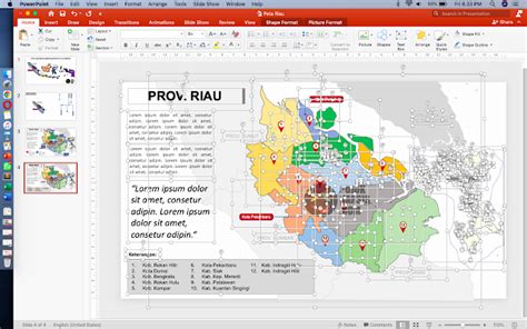 Peta Provinsi Riau Pptx Powerpoint Pojok Narsis