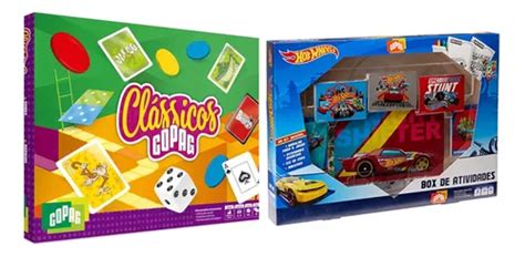 Box Atividade Hot Wheels Kit Jogos Cl Ssicos Copag Frete Gr Tis