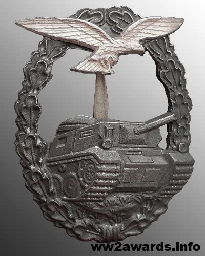Знак за танковую атаку Люфтваффе награда Рейха