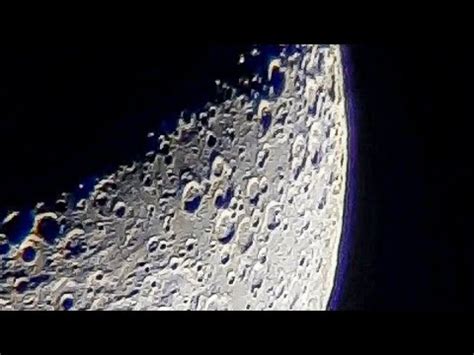 Moon In Waxing Crescent Phase Viewed Through F Telescope Do