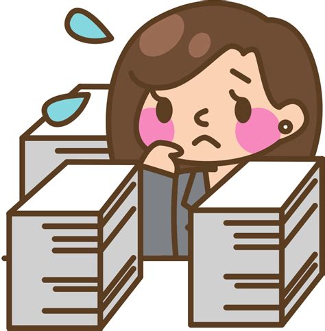 Busy Office Lady - Openclipart