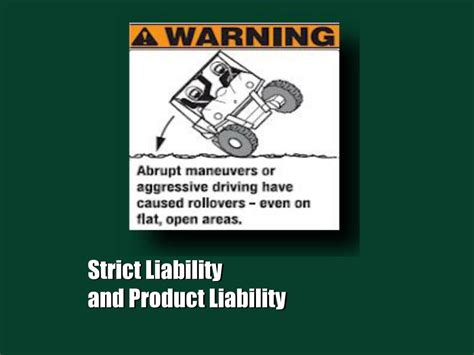 Ppt Strict Liability And Product Liability Powerpoint Presentation