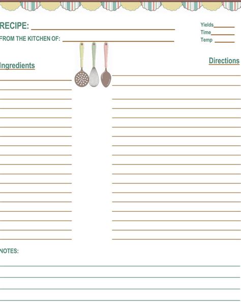 Microsoft Word Cookbook Recipe Template Besto Blog