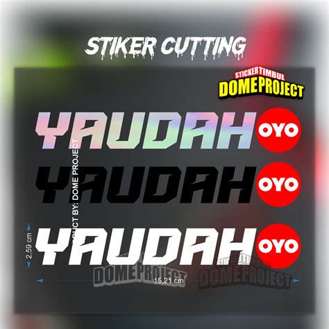 Jual STIKER CUTTING YAUDAH OYO PREMIUM GRADE Shopee Indonesia