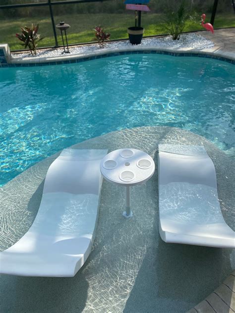 Baja Table Sun Shelf Umbrella Table for Ledge in Swimming Pool - AugHog ...