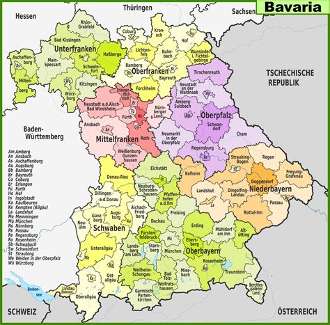 map of bayern
