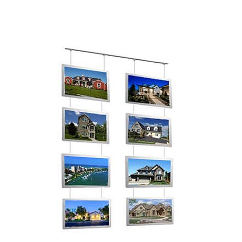 Hang Real estate window displays led acrylic holder hang light signs