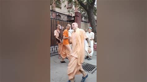 Russian Krishna Lover Enjoying Hare Krishna Russian Devotees Vrindavan Harekrishna Shorts