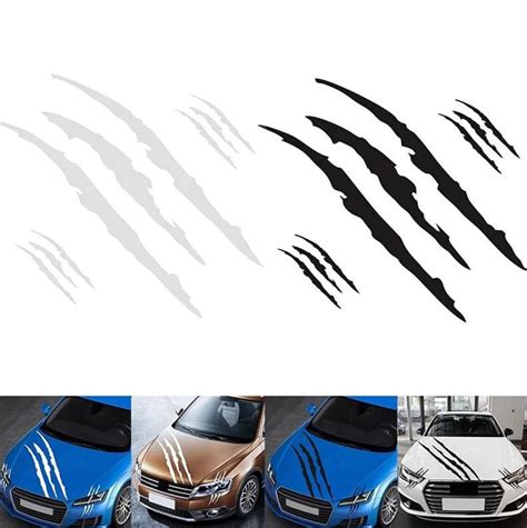 3PCS Claw Marks Decal Sticker For Car Headlamp Car Hood Vinyl Etsy