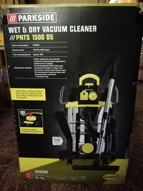 PARKSIDE WET DRY VACUUM CLEANER PNTS 1500 D5 8490690312 Oficjalne