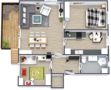 แปลนบ้านชั้นเดียวสองห้องนอน - บ้านไอเดีย เว็บไซต์เพื่อบ้านคุณ